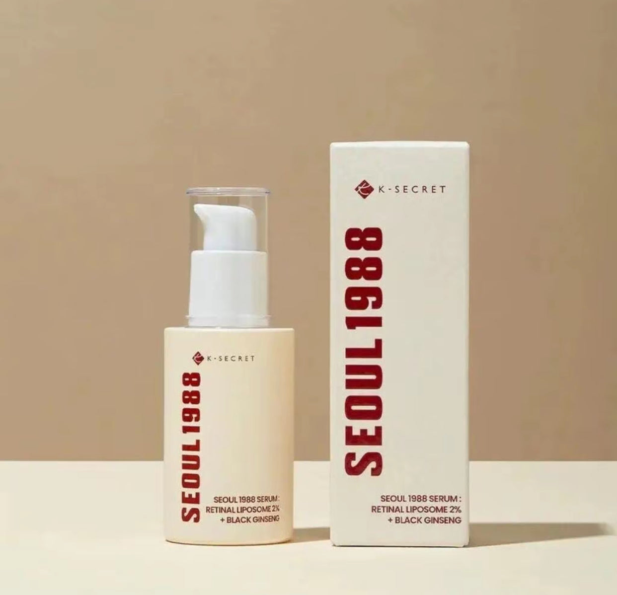 K-Secret - SEOUL 1988 - Sérum Rétinal Liposome 2% + Black Ginseng 30ml - Anti-âge