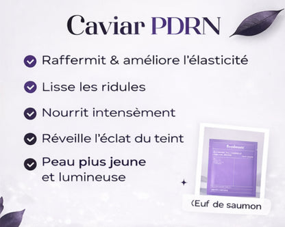 Biodance - lot de 4 masques Caviar PDRN REJUVENATING - Real Deep MASK - pour une peau rajeunie et hydratée