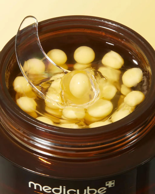 Crème Capsules à la vitamine C - Capsules de vitamines - Teint terne et irrégulier pour une peau glowy -Crème Boba Gold - 55g
