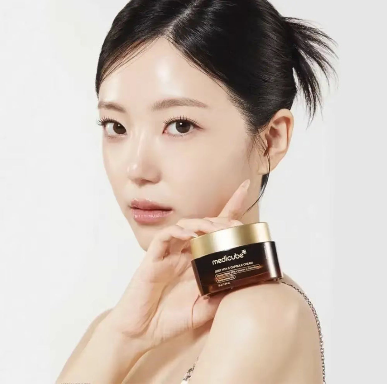 Crème Capsules à la vitamine C - Capsules de vitamines - Teint terne et irrégulier pour une peau glowy -Crème Boba Gold - 55g