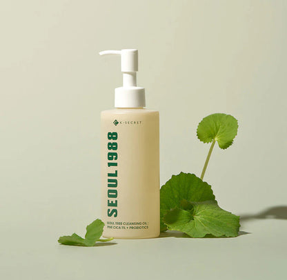 K-secret - SEOUL 1988 Cleansing Oil Pine Cica 1% + Probiotics 200ml - huile nettoyante