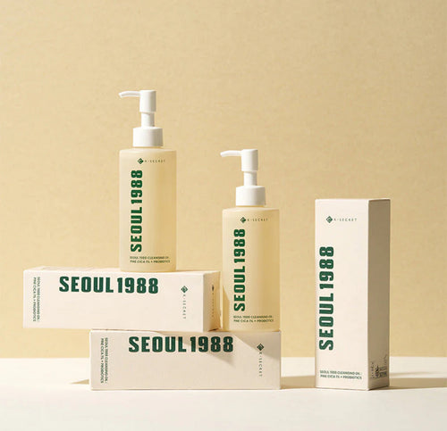 K-secret - SEOUL 1988 Cleansing Oil Pine Cica 1% + Probiotics 200ml - huile nettoyante
