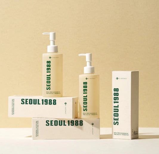 K-secret - SEOUL 1988 Cleansing Oil Pine Cica 1% + Probiotics 200ml - huile nettoyante